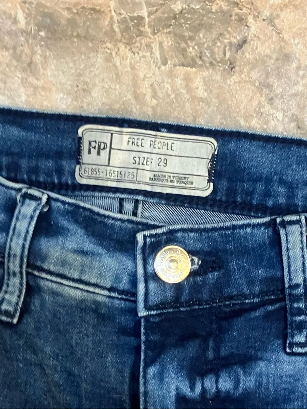 Free people busted knee skinny jeans